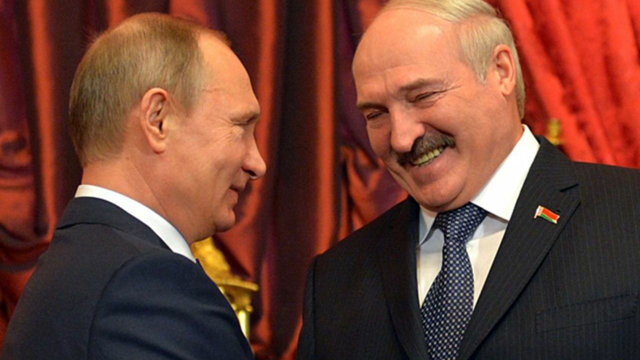 Владимир Путин и президент Белоруссии Александр Лукашенко 
