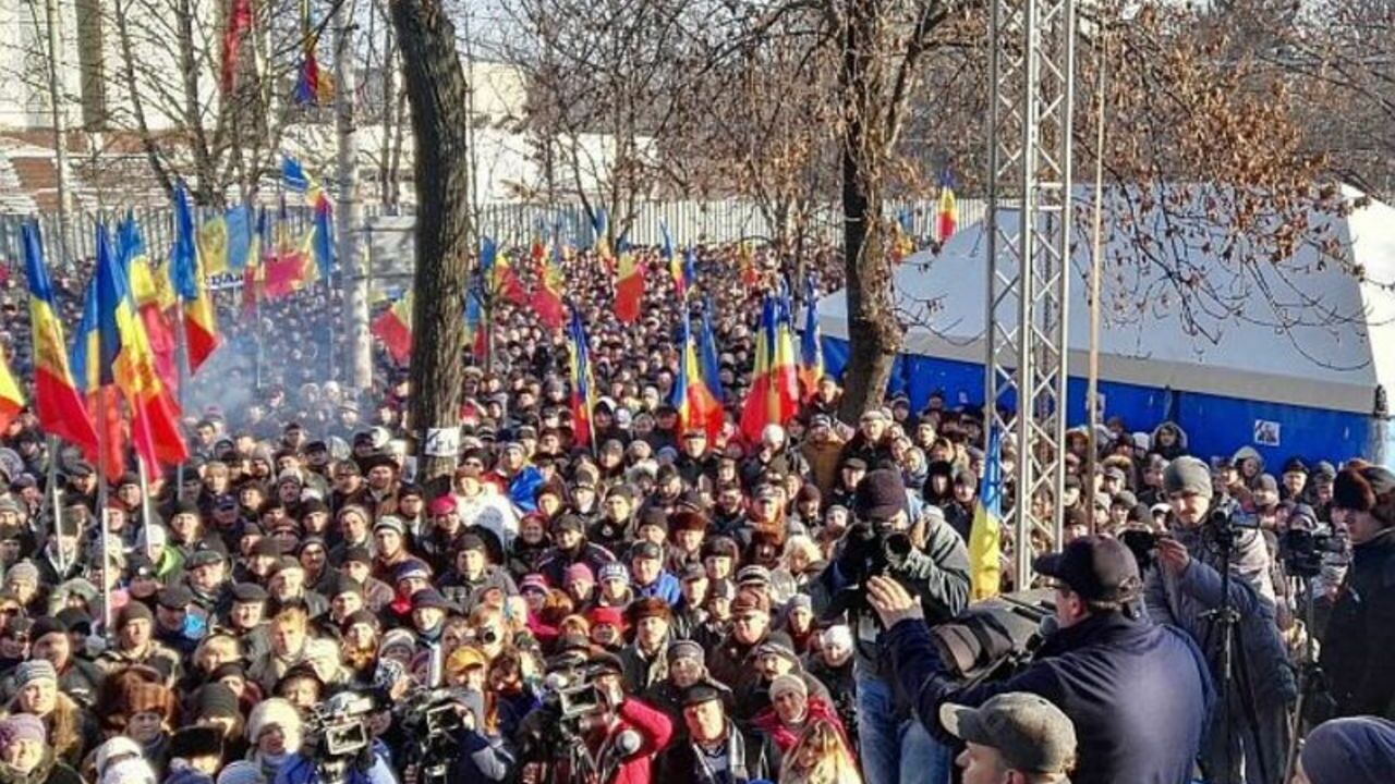 Митинг оппозиции в Кишиневе